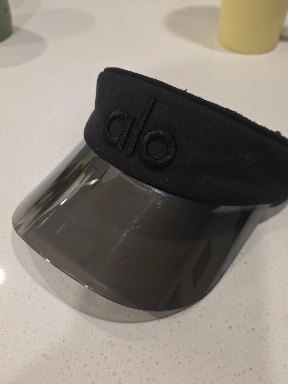 ALO Yoga Black Mirrored Visor with Reflective Shield